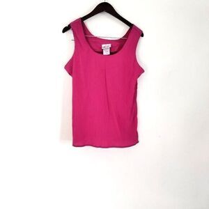 Kithie Lee‎ Women 16 Sleeveless Fushia Tank Ribbed Top Flare Bottom Beach Summer